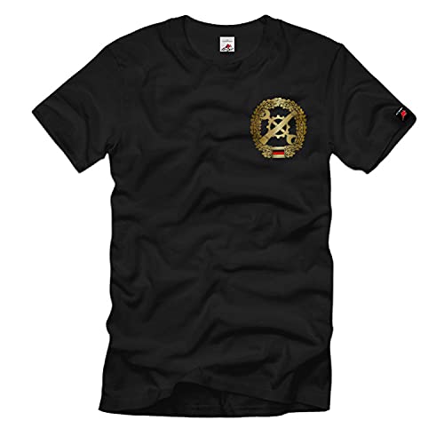 T-shirt noir Bundeswehr inscription allemande taille XXXXXL pour homme