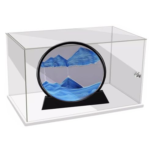 Vitrina transparente para manualidades a prueba de polvo, pequeñas vitrinas para béisbol, baloncesto, voleibol, gabinete de exhibición cuadrado de acrílico para gorras de béisbol Sneakerheads bota