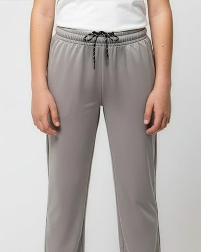 Image of Real Essentials 3 Pack: Boys' Mesh Open Bottom Active Sweatpants with Pockets & Drawstring