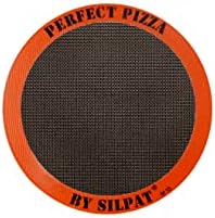 AH305-01 Perfect Pizza Mat Silicone Baking, 12", Orange