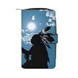 Native Indian Tribal Culture Luck Dreamcatcher1 Fashion Wallet Credit Card Holders Large Wristlet Handheld Coin Pockets