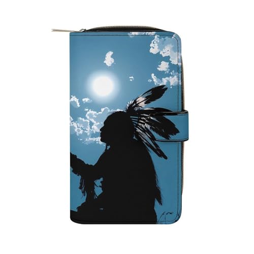 Native Indian Tribal Culture Luck Dreamcatcher1 Fashion Wallet Credit Card Holders Large Wristlet Handheld Coin Pockets