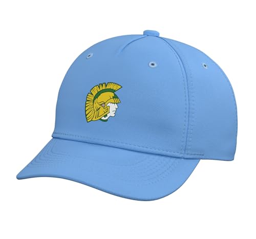 Mayfield High School Trojan Adjustable Printed Baseball Hat, Light Blue