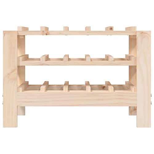 Soporte para botellas de vino de madera de pino 61.5x30x42 cm miniatura 4