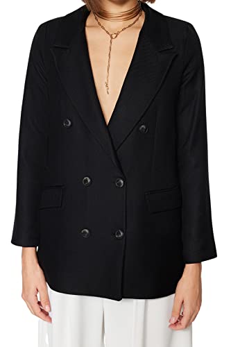 Blazer oversize camel Trendyol pour femme une veste large tendance - 4