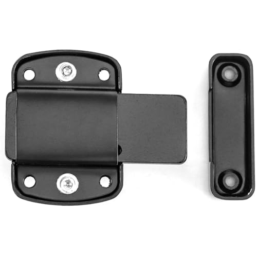 Door Lock Door Bolts for Internal Doors Door Latches for Bathroom Bedroom Cupboard Cabinet Window Barns Garage Pet Gate Loft Hatch Garden Office Kitchen Hotel Front Door Bolt for All Doors (Black) - Image 4