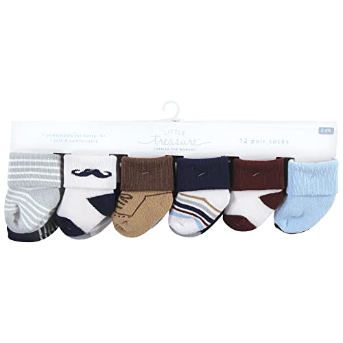 Little Treasure Unisex Baby Cotton Rich Terry Socks 24-Pack2