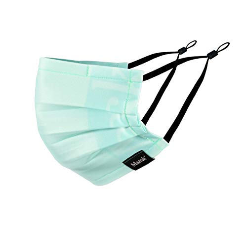 MAASK Shield MASCARILLA HIGIENICA Reutilizable, Adultos Unisex, Verde, 1 Unidad (Paquete de 1)