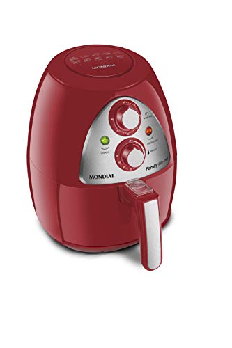 Fritadeira Sem Óleo Mondial, Family Inox-Red - 4L, 220V, 1500W - AF-14