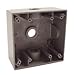 Hubbell-Raco 5333-0 Weatherproof Outlet Box, 2-Gang, Depth: 2