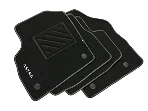 Tapis compatibles avec Astra K à partir de 2015 - en moquette avec 1 logo et talonnette Cover