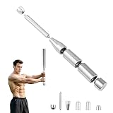 Adjustable Macebell - 6-in-1 premium steel indian club for Full Body, Shoulder, and Forearm strength training - ideal for Fitness, Mma, and Rehabilitation - Includes Forearm Strengthener, grip strength Tester, and adjustable weights (6.5-17.5lbs) UiDDrout