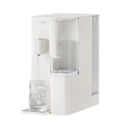 TOKIT Reverse Osmosis Water Filter Countertop T1 SE RO Water Filtration System, NSF/ANSI 58, 3:1 Pure to Drain, Dual 1.4L Pure Water Pitchers for Home, No Installation
