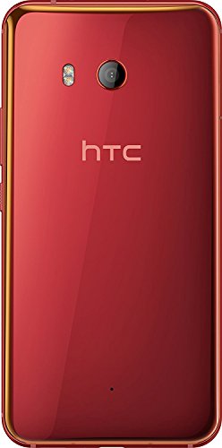 HTC U11 64GB Single-SIM (GSM Only, No CDMA) Factory Unlocked Android OS Smartphone (Red) - International Version