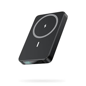 Magnetic Portable Charger Power Bank,Compact 10800mAh LCD Display Wireless Portable Charger,20W PD USB-C in&out Battery Pack Compatible with Magsafe,iPhone 16/16 Plus/16 Pro Max/15 Pro/14/13/12 Series