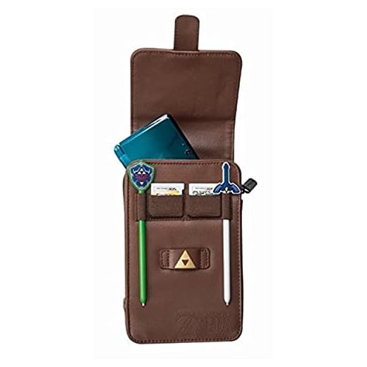 PowerA The Legend of Zelda Adventurer's Pouch - Nintendo 3DS/ Wii GameCube - Brown