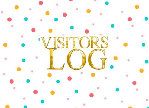Visitors Log: Polka Dot Simplistic Sign In Register Book For Office, Work, Business, Hospitality, Childcare, Events & More | 8.25" X 6" Small Paperback