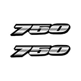 Awonderful Motorcycle Fairing Sticker Decal, Reflective Vinyl Decal for GSXR750 with Strong Stickiness 750 (Grey)