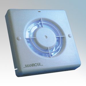 Manrose XF100P 100mm/4" 230v XF100 Series Pullcord Axial Wall/Ceiling Fan