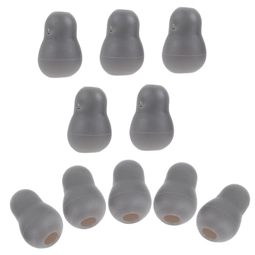 VALICLUD 10 Piezas Para Los Estetoscopio Enchufe De Oído Auricular Reemplazo Pequeño Accesorios Consejos Estetoscopio Puntas Para Los De Polivinilo Gris