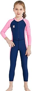 Kids Rash Guard,UPF 50+Full Wetsuit One Piece Long Sleeve Swimsuit Sun Protection Swimsuit