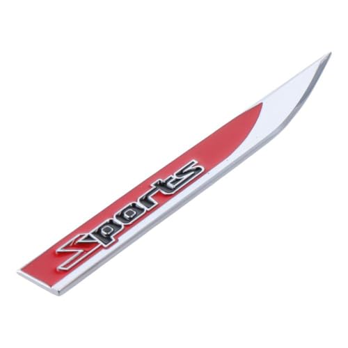 Image of BYOBYO 2Pcs 3D Metal Sports Logo Emblem Badge,Sports Logo Emblem Blade Side Fender Metal Sticker for Car, Truck, Motorcycle