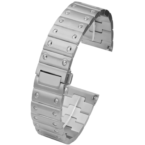 HiCycle2 Correa de reloj compatible con Cartier Santos WSSA0009 WSSA0010 de 21 mm