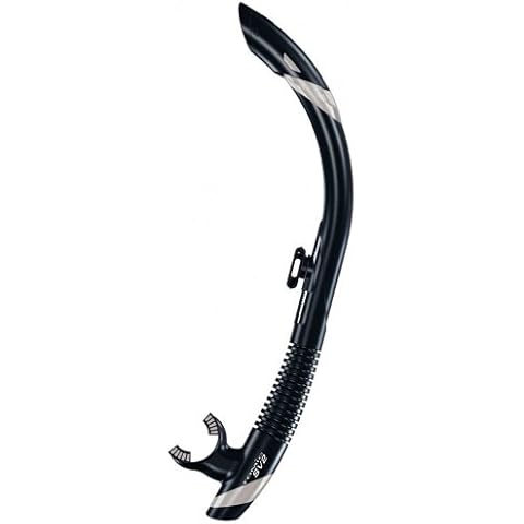 Atomic Aquatics SV2 Flex Dive Snorkel -Black / Silver Cover