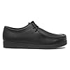 Red Fish Unisex Wallabee Black Coated Leather Shoe - Size 10 UK - Black #1