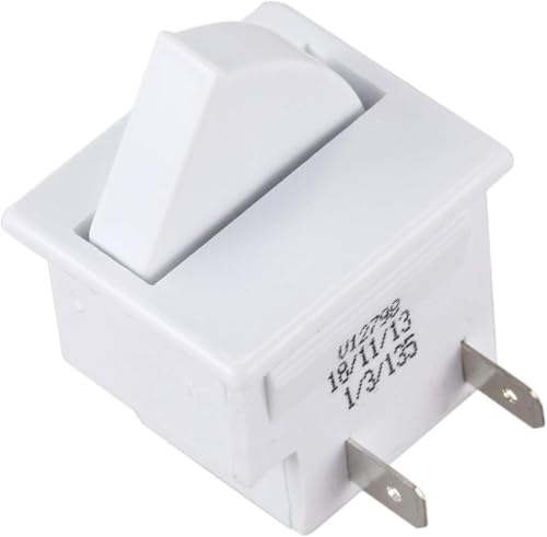 Zodazoqa 1 Pcs Refrigerator Door Lamp Light Switch Replacement Fridge Part Kitchen 5A AC 125V 2Pin