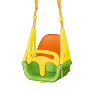 Swingolino 3in1 Schaukel 40x30x44 cm gelb grün orange