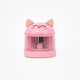 Mr. Wonderful Elektrischer Bleistiftspitzer Lazy Schwein – Anspitzer mit Behälter – Original Schreibwaren