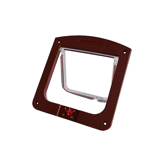Levemolo Cat Door Open/Close Feature Pet Entry Exit Size Easy Install Abs Material