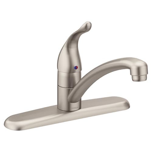 Moen 7425SRS Chateau One-Handle Low Arc Kitchen Faucet, Spot Resist Stainless