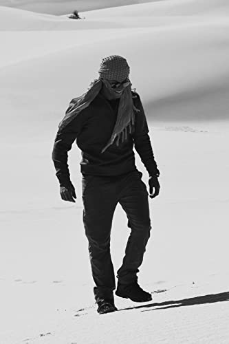 Explore Land Cotton Shemagh Tactical Desert Scarf Wrap (Solid White) #TOP7