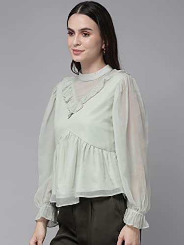 Image of Rare Women's Solid Regular Fit Blouse