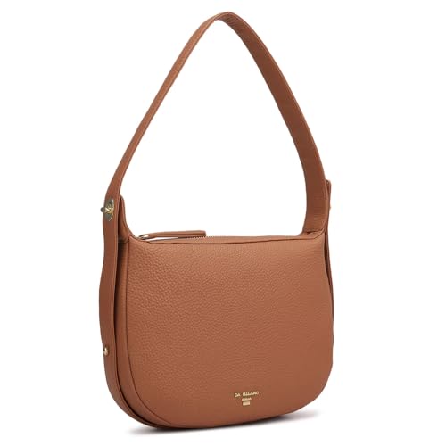 Image of Da Milano Leather Brown Leather Hobo (Small)