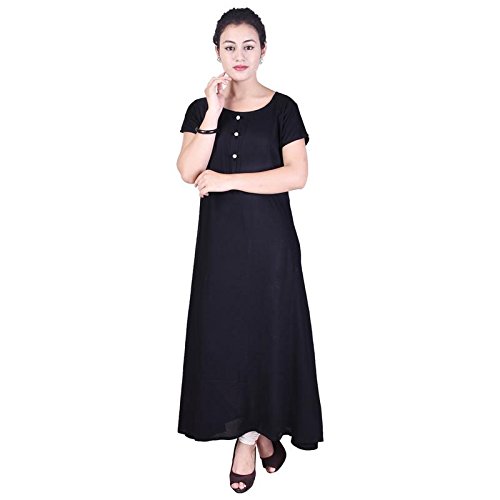 Colour Boat Neck Flare Long Kurta 