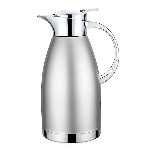 61oz Coffee Carafe Airpot Insulated Coffee Urn Stainless Steel Vacuum Thermal Pot Flask for Coffee