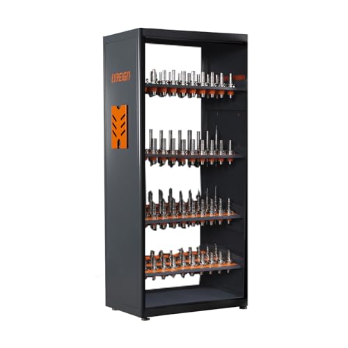 LYREIGN Large Capacity CNC Tool Holder Cabinet, Mass Storage CNC Tool Holder Storage Chests, CNC Tool Holder Keeper Station for Warehouse Workshop