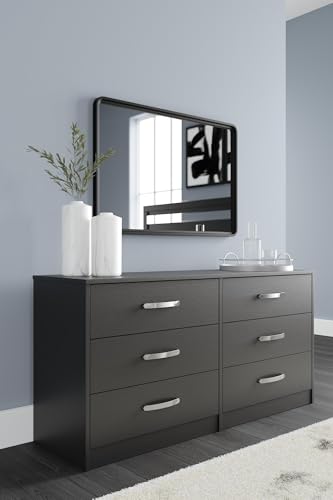 Signature Design by Ashley Finch 6-Drawer Black Dresser, Bedroom Chest - image 7