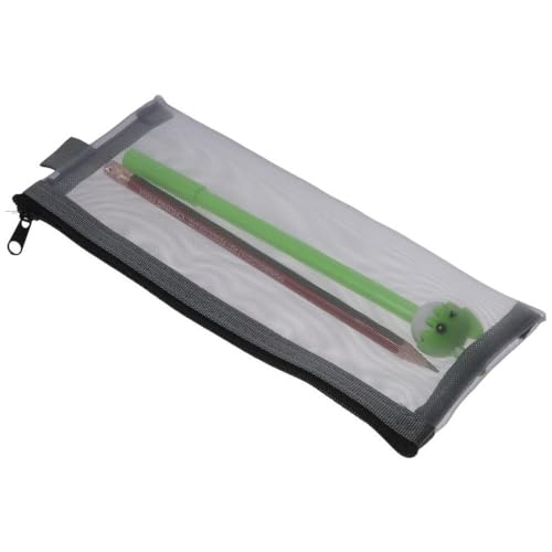 Image of 5Pcs 20.5 * 9mm 5-Colors Clear Multi-purpose Pouch Nylon Zipper Pen Storage Makeup Bag for Home Office Travel Supplies