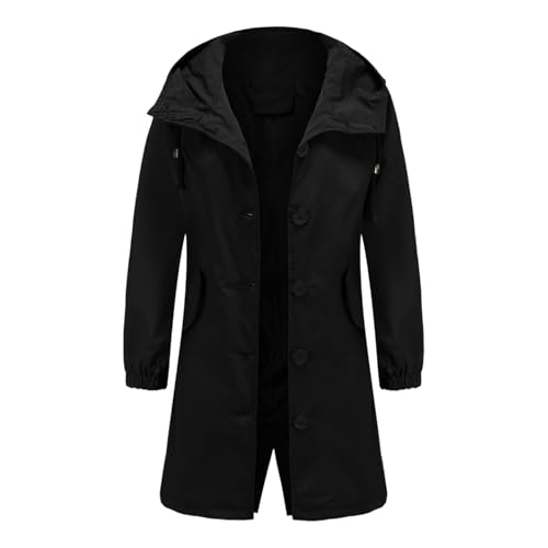 Chubasquero para senderismo de mujer impermeable largo ideal para viajes y montaña 6