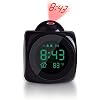 LED Digital Alarm Clock Watch Table Electronic Desktop Clocks Wake up FM Radio Time Projector Snooze Function Home Decor Tools(D)