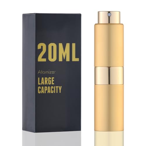 Image of 20ML Perfume Atomizer, 1PCS Travel Cologne Spray Bottle, Mini Empty Sprayer Dispenser (Gold)