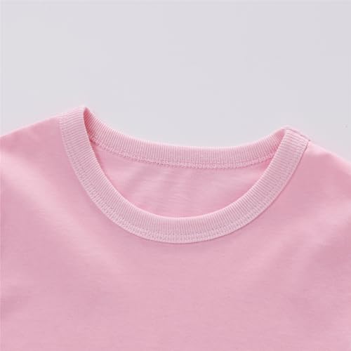 Image of Girls Hawaiian Print Beach T-Shirt Crew Neck Tops Summer Casual Short Sleeve Vacation Tees for Kids Teen 1-14 Years