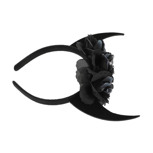 Bandeau cornes de bœuf confortable accessoire fête déguisée
