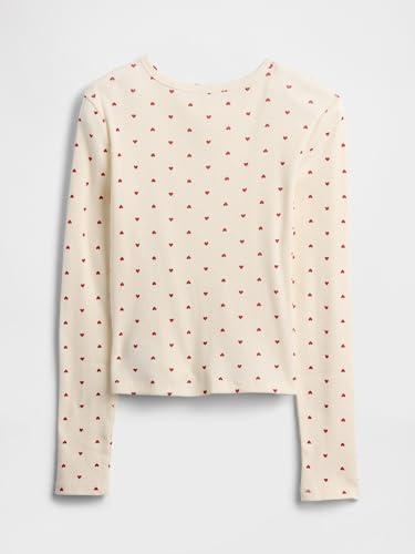Image of Gap Girls' Long Sleeve Ribbed Tee