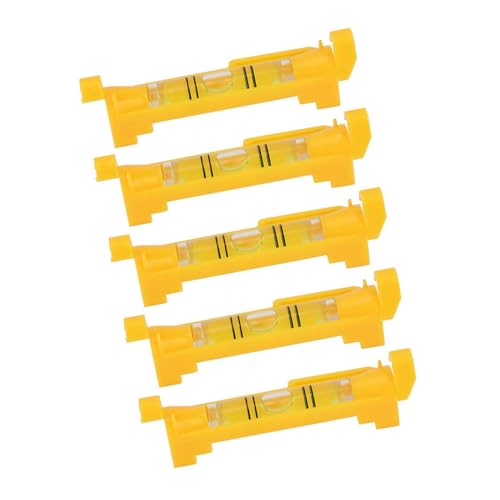 Sanpyl 5 piezas Mini Nivel de Burbuja de Cuerda, Nivel Colgante con Ganchos Moldeados para Usar con Línea Colgante miniatura 3