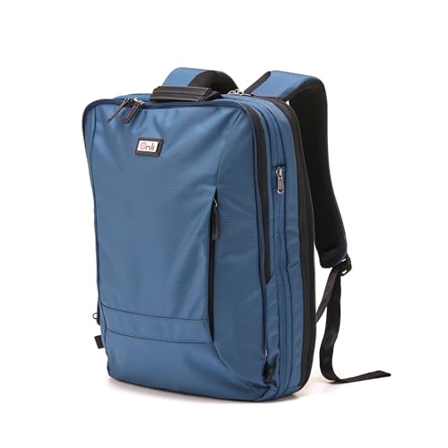 Trilogy-Weekender-Daypack-I-Opens-like-a-suitcase-for-easy-packing-Expands-into-a-22-liter-weekender-Hidden-under-bag-sling-holds-yoga-matsleeping-bag-and-doubles-as-a-rear-cover-Blue Trilogy Weekender Daypack I Opens like a suitcase, for easy packing. Expands into a 22-liter weekender. Hidden under-bag sling holds yoga mat/sleeping bag, and doubles as a rear cover (Blue) - Image 1